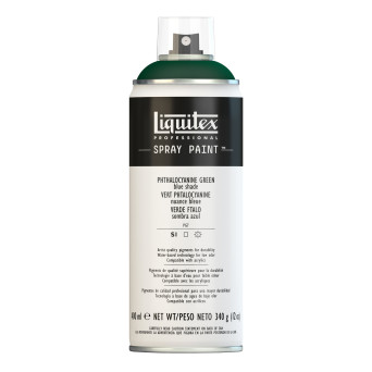 Farba akrylowa w spray'u - Liquitex - Phthalo Green (Blue Shade), 400 ml