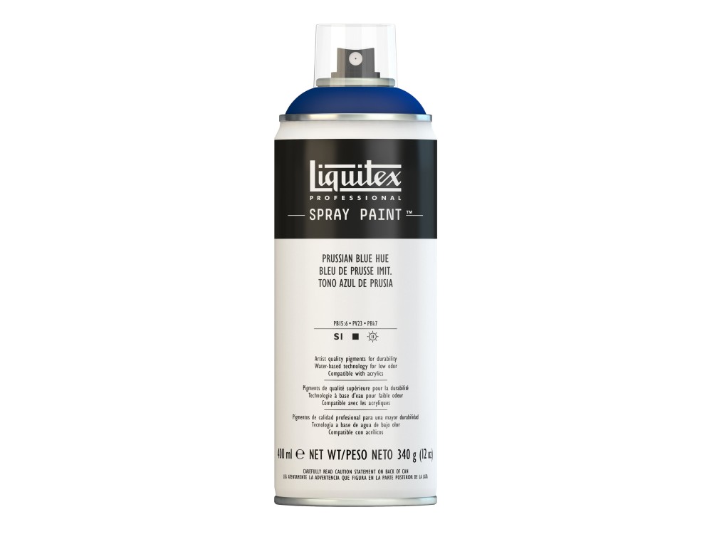 Farba akrylowa w spray'u - Liquitex - Prussian Blue Hue, 400 ml