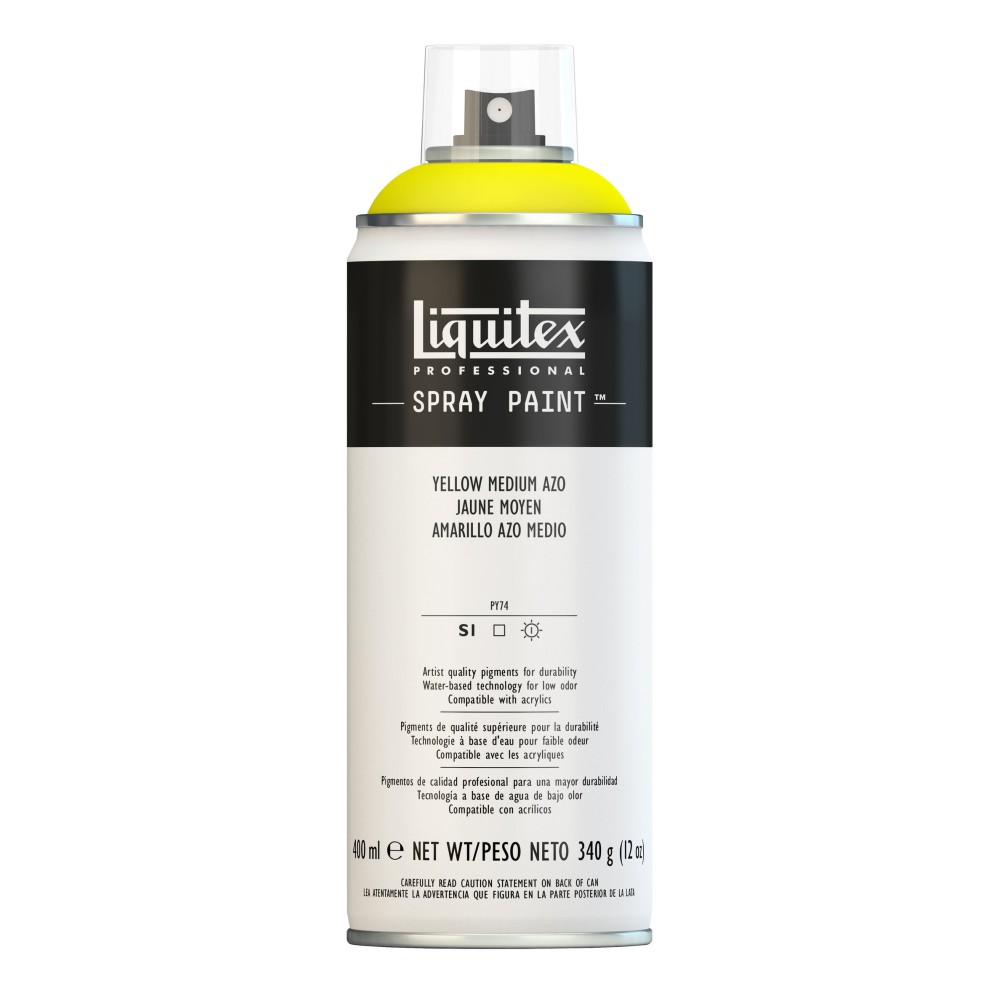 Farba akrylowa w spray'u - Liquitex - Yellow Medium Azo 400 ml