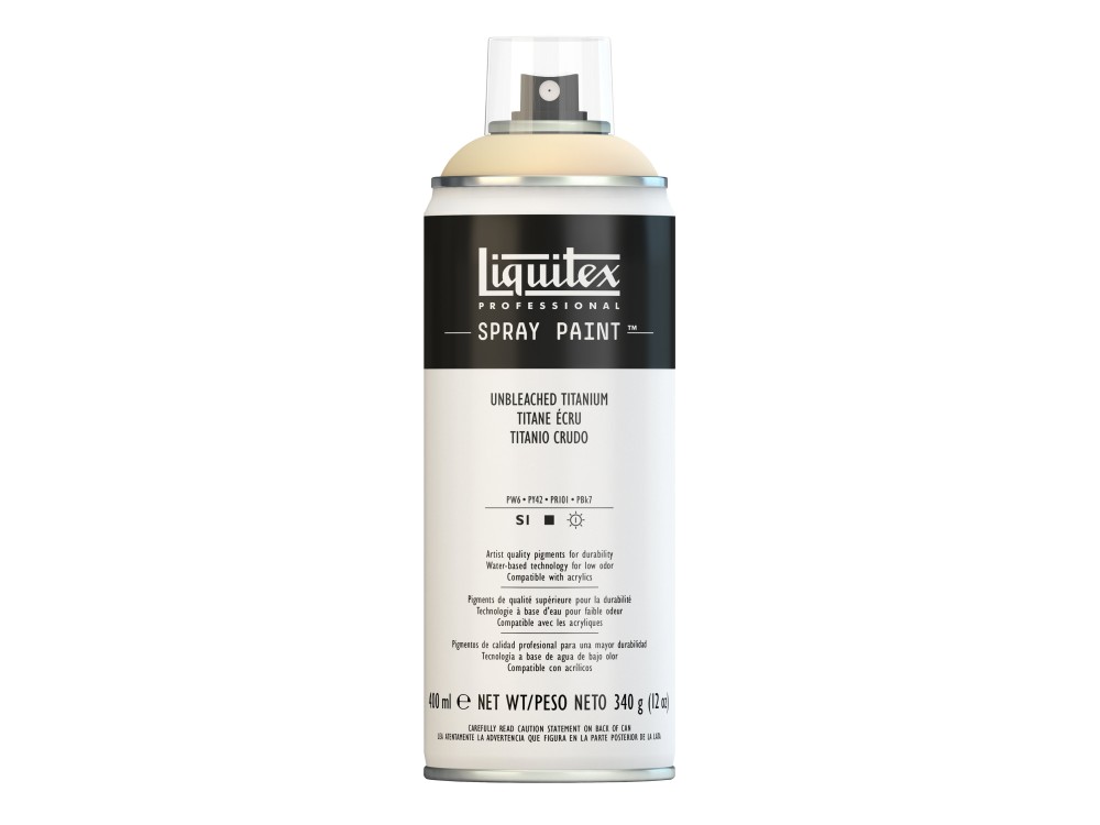 Farba akrylowa w spray'u - Liquitex - Unbleached Titanium, 400 ml