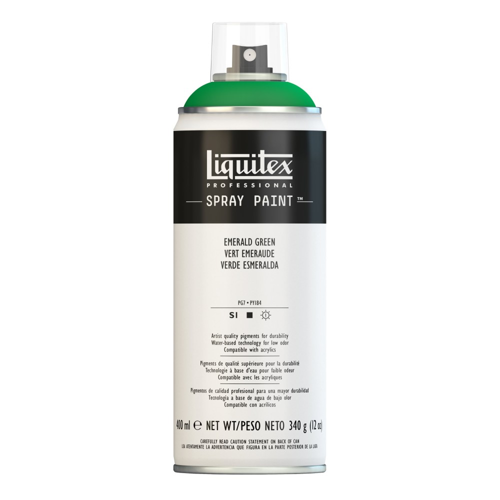 Farba akrylowa w spray'u - Liquitex - Emerald Green, 400 ml