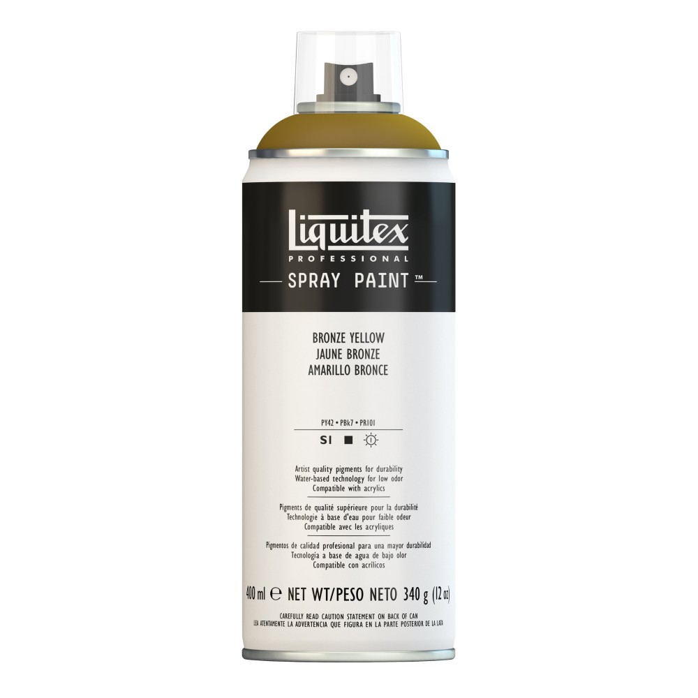 Farba akrylowa w spray'u - Liquitex - Bronze Yellow, 400 ml