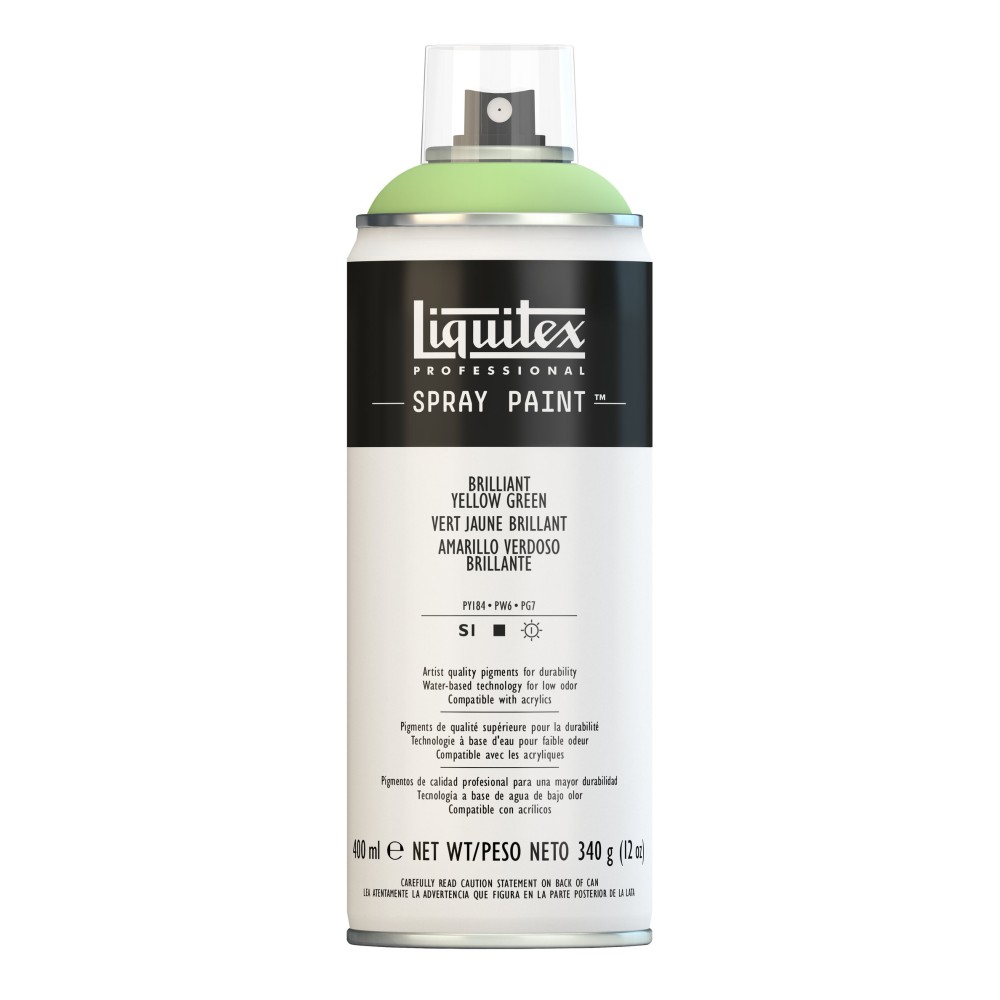 Farba akrylowa w spray'u - Liquitex - Brilliant Yellow Green, 400 ml