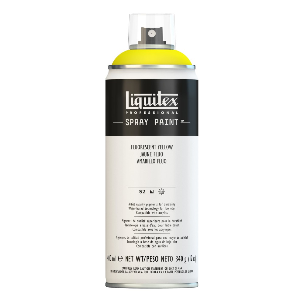 Spray paint - Liquitex - fluorescent yellow, 400 ml