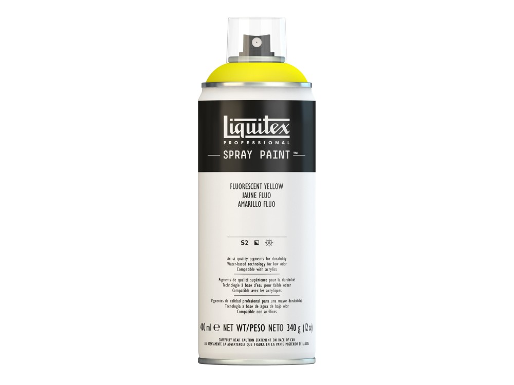 Spray paint - Liquitex - fluorescent yellow, 400 ml