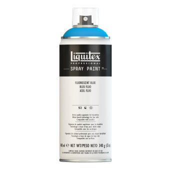 Farba akrylowa w spray'u - Liquitex - Fluorescent Blue, 400 ml