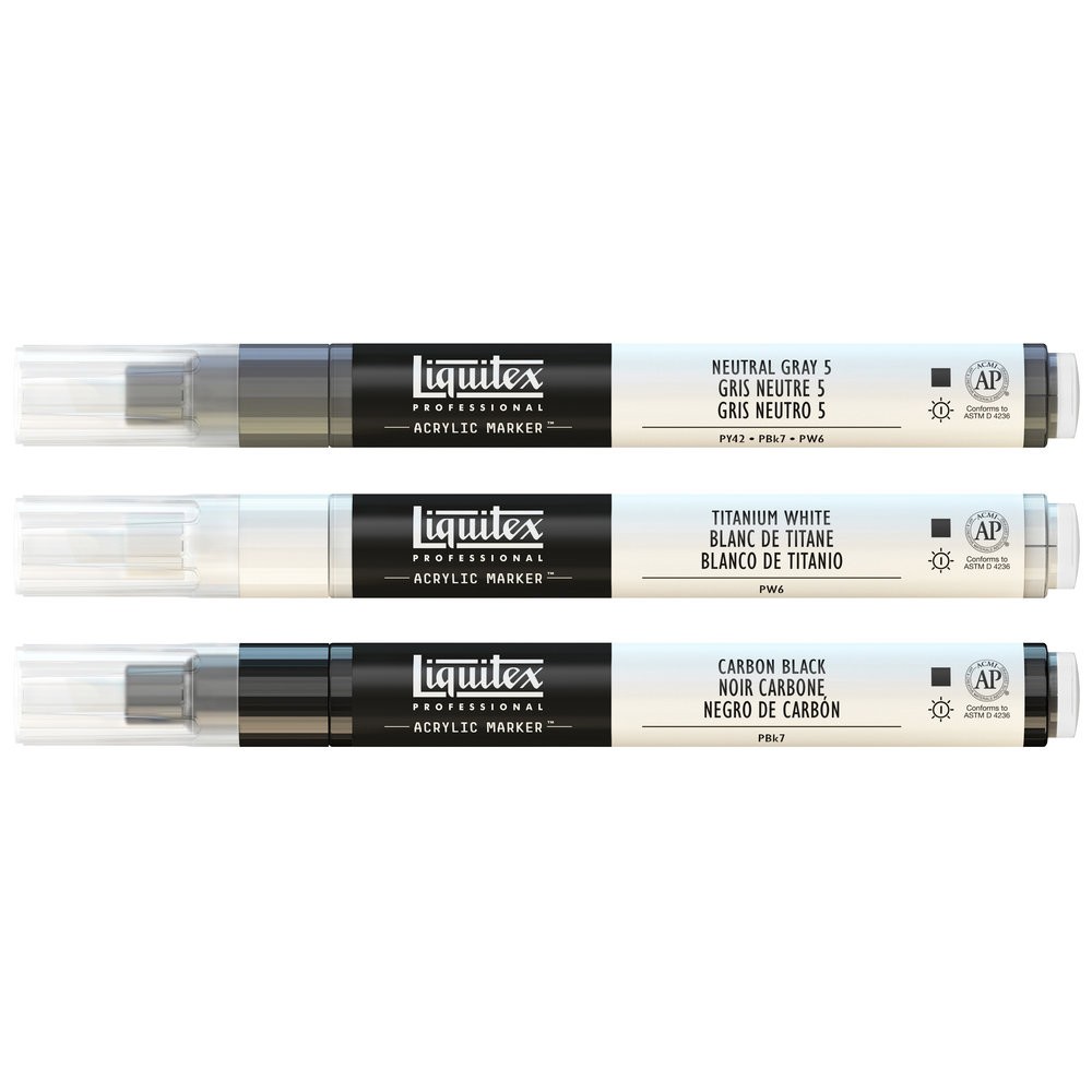 Zestaw markerów akrylowych Essential - Liquitex - 3 szt.