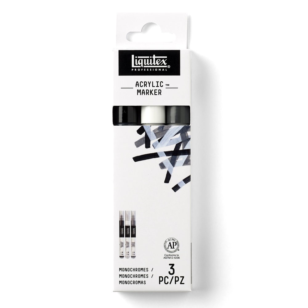 A set of Essential acrylic markers - Liquitex - 3 pcs.
