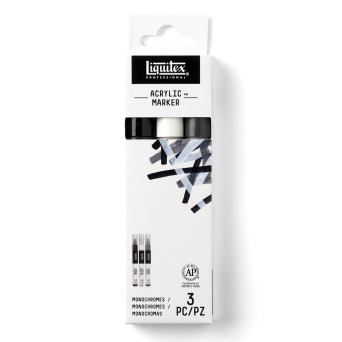 Zestaw markerów akrylowych Essential - Liquitex - 3 szt.