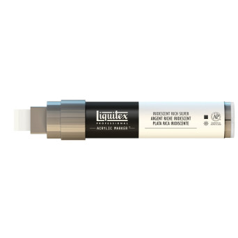 Marker akrylowy - Liquitex - iridescent rich silver 15 mm