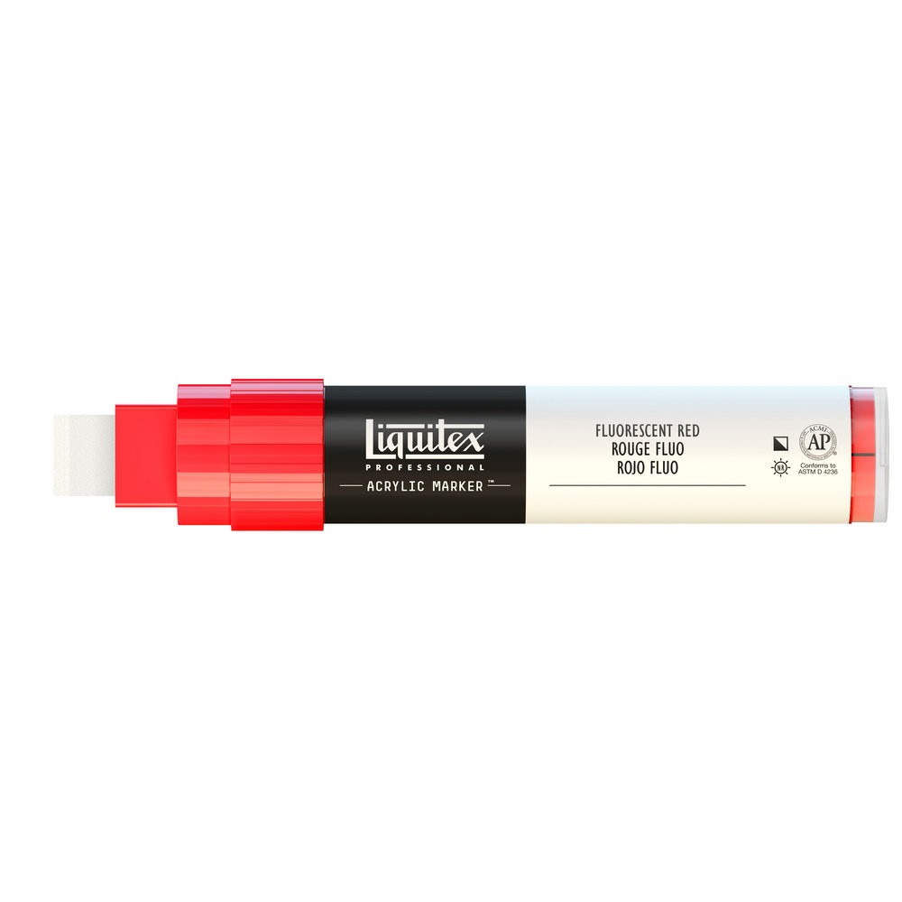 Marker akrylowy - Liquitex - fluorescent red 15 mm