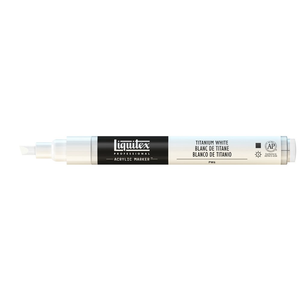 Acrylic marker - Liquitex - titanium white