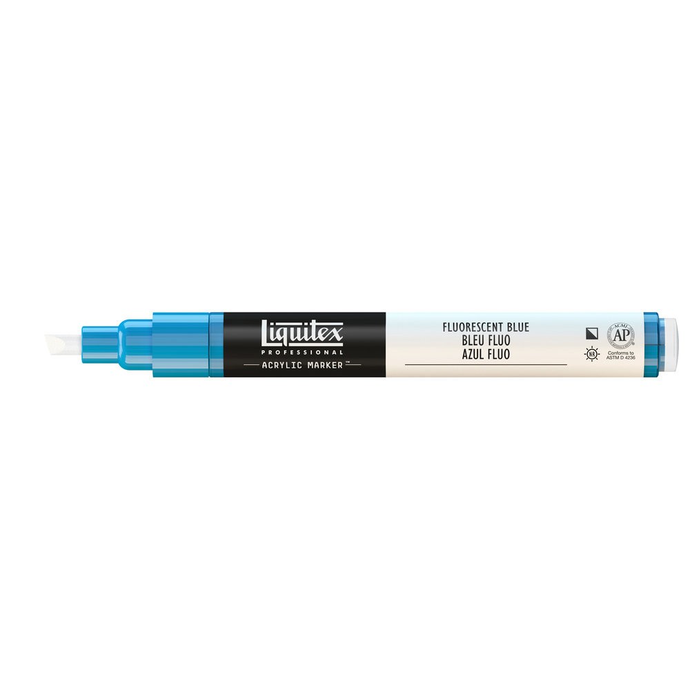 Acrylic marker - Liquitex - fluorescent blue