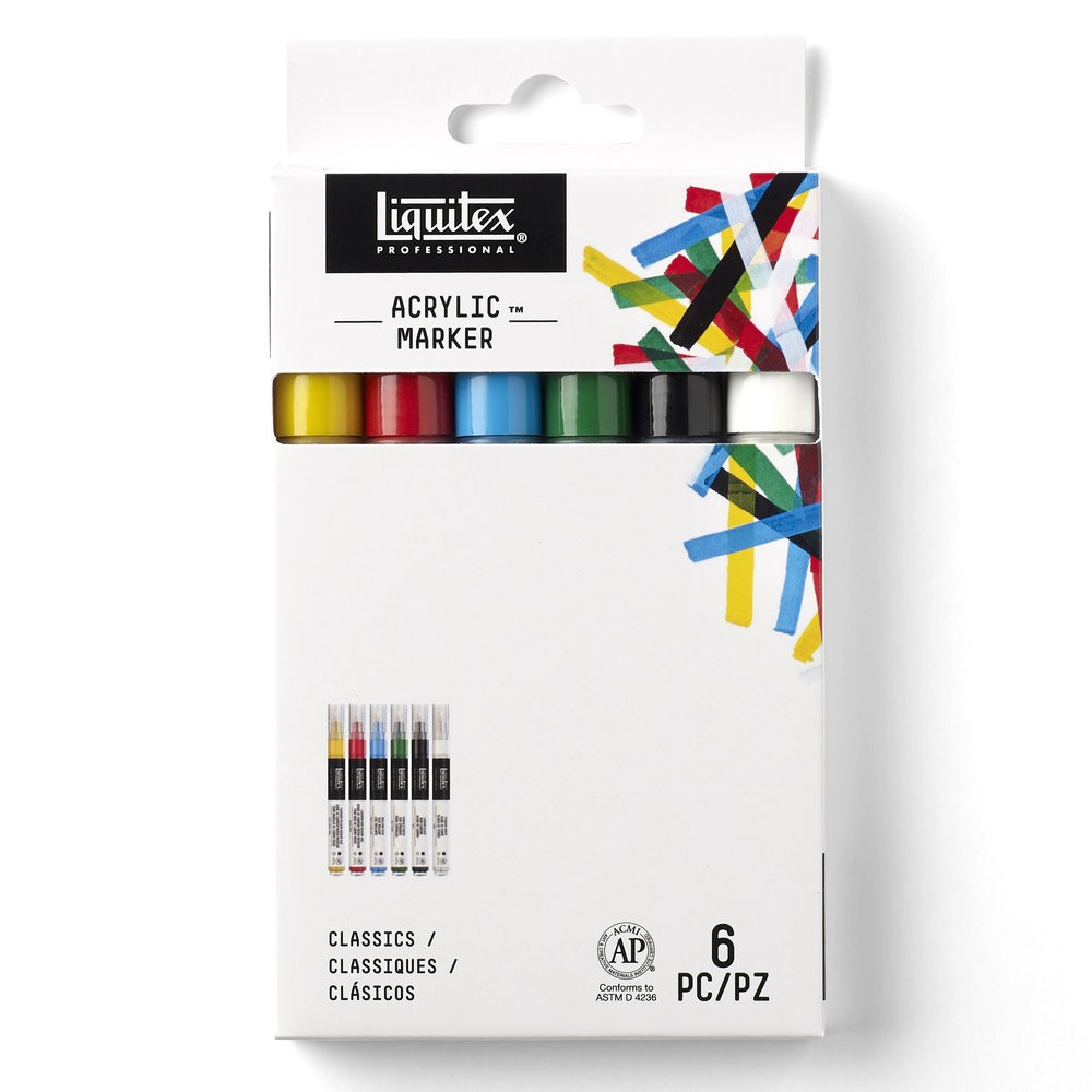 Zestaw markerów akrylowych Classics - Liquitex - 6 szt.