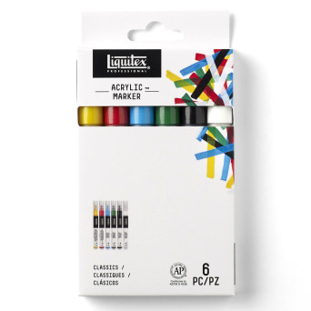 Zestaw markerów akrylowych Classics - Liquitex - 6 szt.