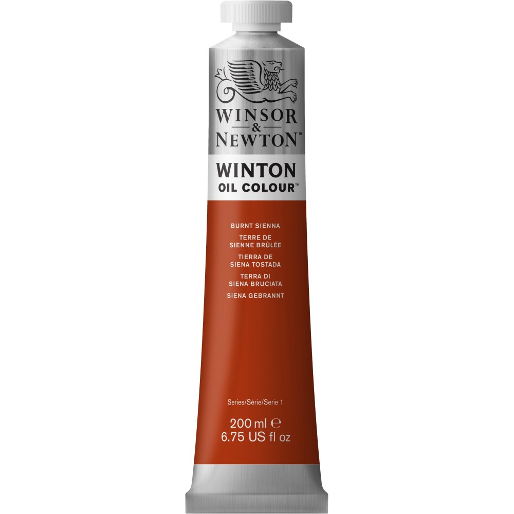 Oil paint Winton Oil Colour - Winsor & Newton - burnt sienna, 200 ml