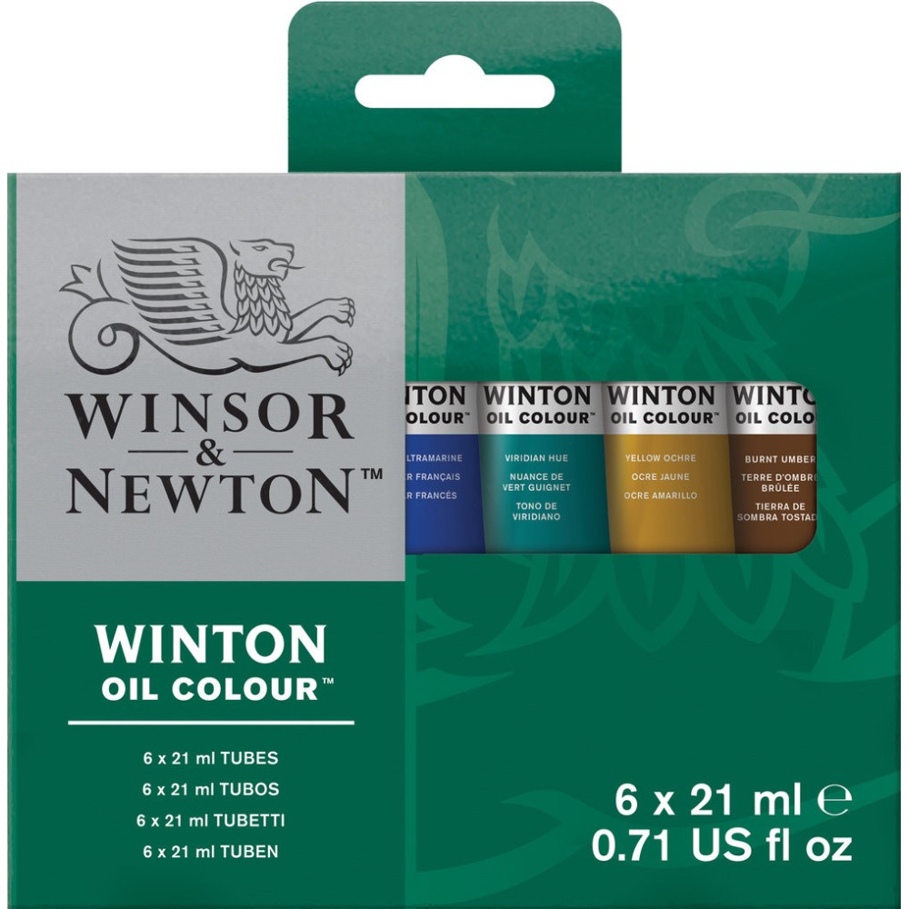 Zestaw farb olejnych Winton - Winsor & Newton - 6 kolorów x 21 ml