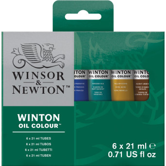 Zestaw farb olejnych Winton - Winsor & Newton - 6 kolorów x 21 ml