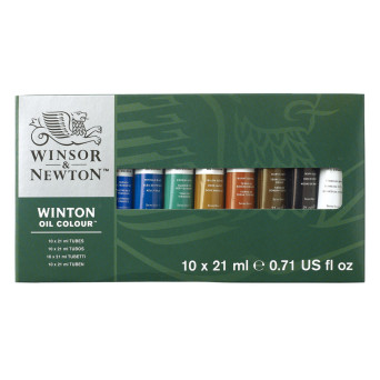 Zestaw farb olejnych Winton - Winsor & Newton - 10 kolorów x 21 ml