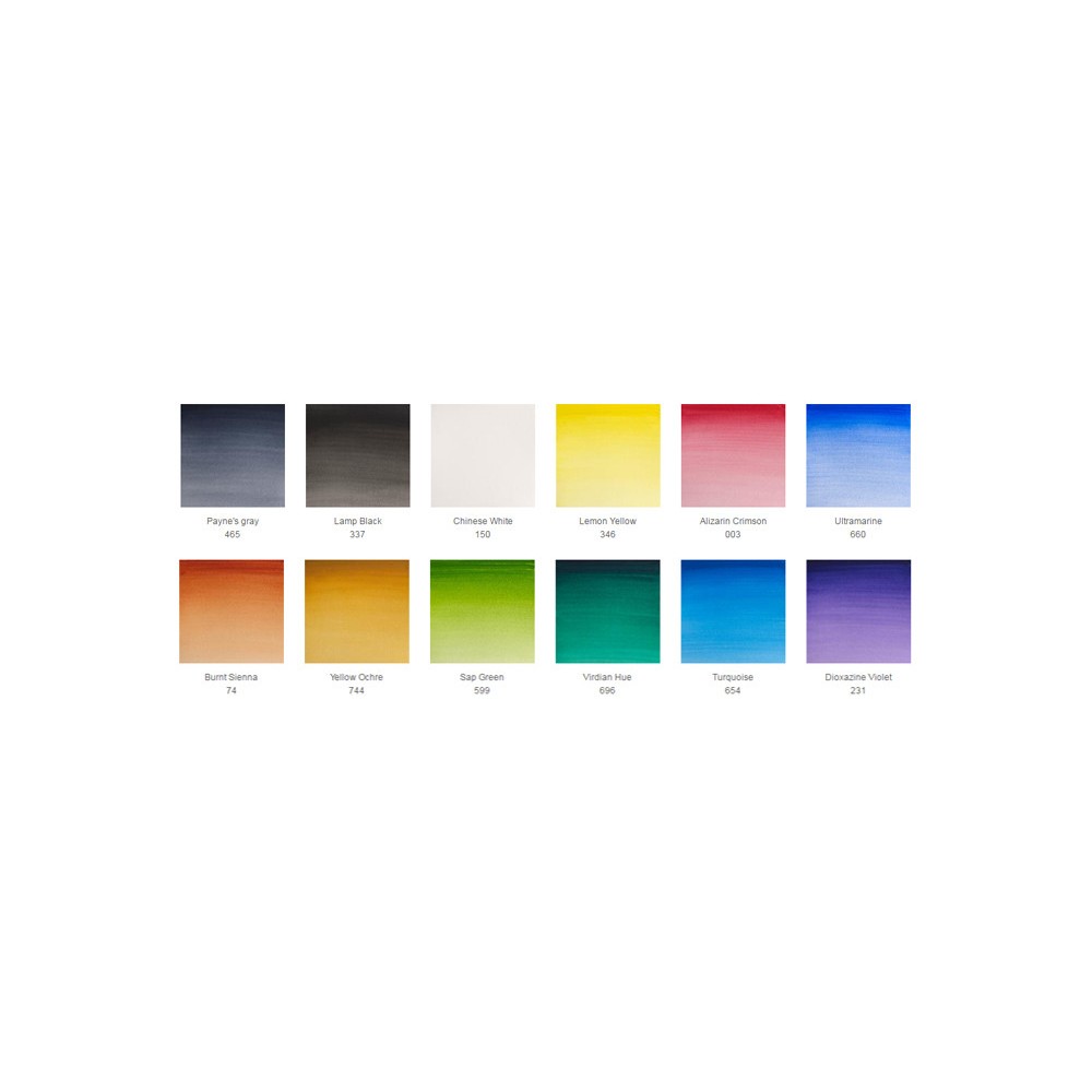 Set of watercolor paints Cotman - Winsor & Newton - 12 pcs