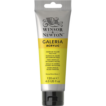 Acrylic paint Galeria - Winsor & Newton - Cadmium Yellow Pale Hue, 120 ml