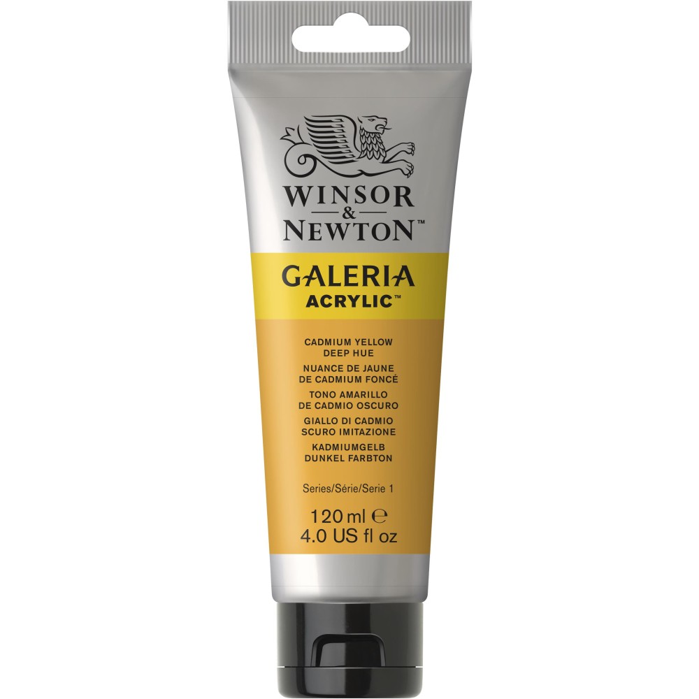Farba akrylowa Galeria - Winsor & Newton - Cadmium Yellow Deep Hue, 120 ml