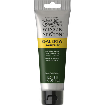 Farba akrylowa Galeria - Winsor & Newton - Hooker's Green, 120 ml