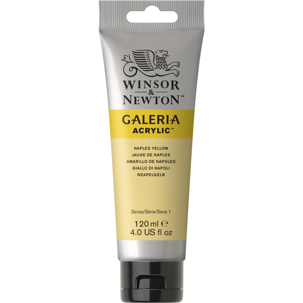 Farba akrylowa Galeria - Winsor & Newton - Naples Yellow, 120 ml