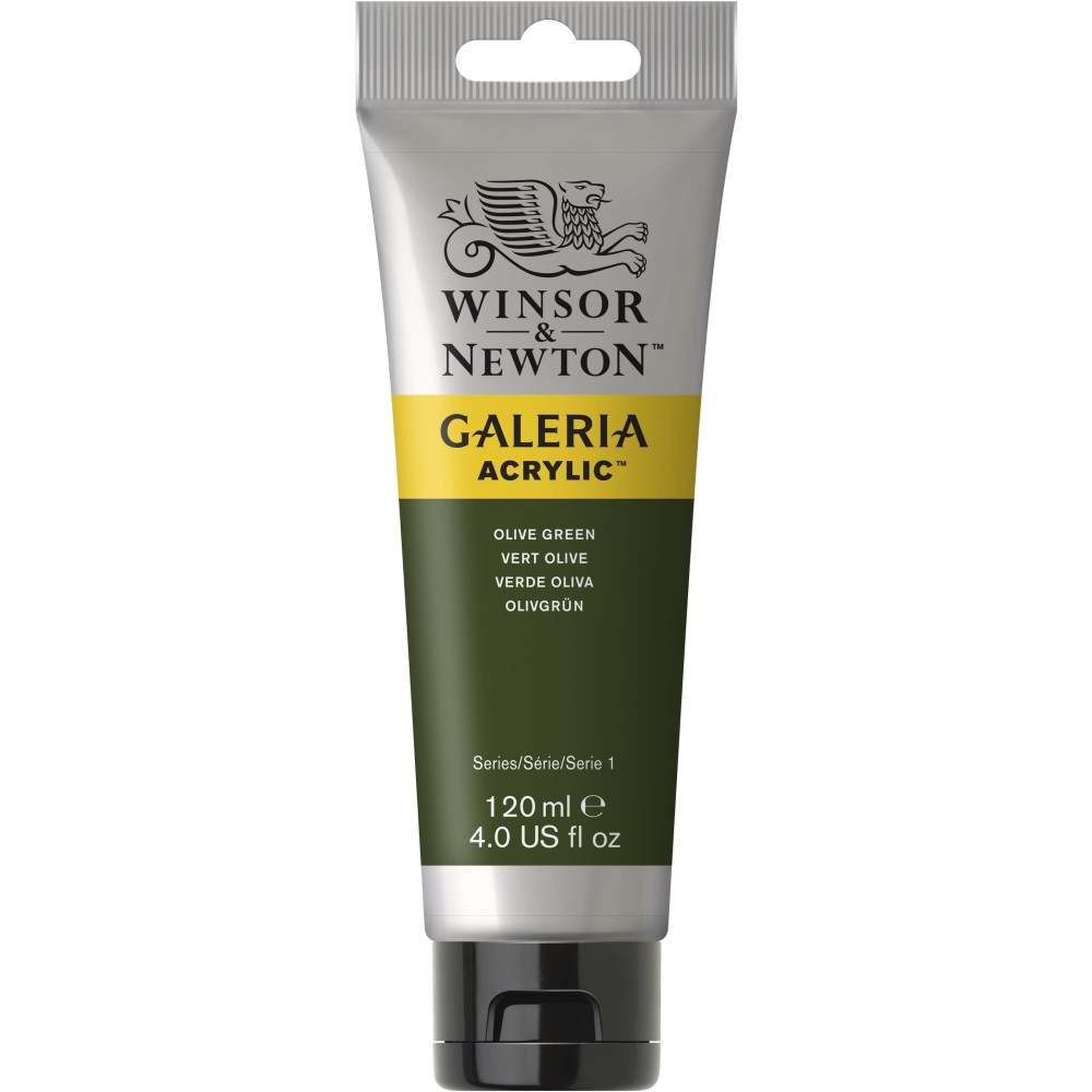 Farba akrylowa Galeria - Winsor & Newton - Olive Green, 120 ml