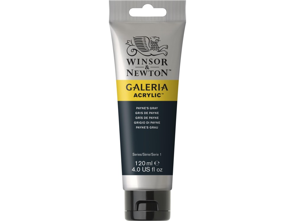 Farba akrylowa Galeria - Winsor & Newton - Payne's Grey, 120 ml