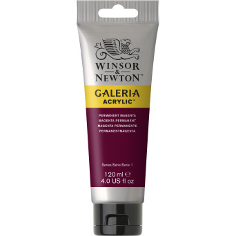Farba akrylowa Galeria - Winsor & Newton - Permanent Magenta, 120 ml