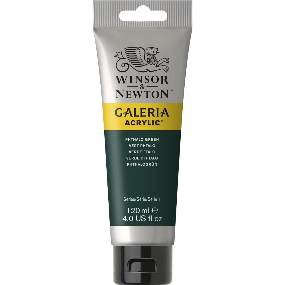Acrylic paint Galeria - Winsor & Newton - Phthalo Green, 120 ml