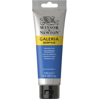 Farba akrylowa Galeria - Winsor & Newton - Process Cyan, 120 ml