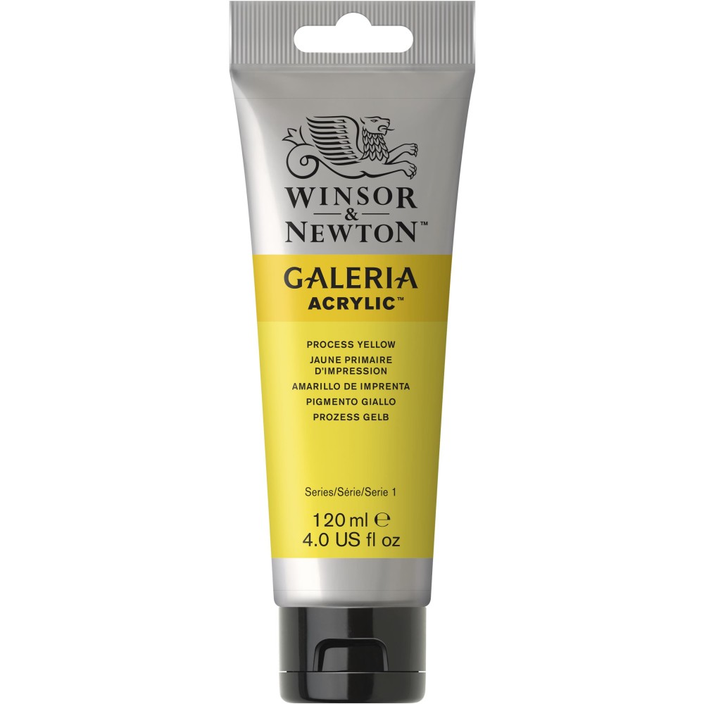 Farba akrylowa Galeria - Winsor & Newton - Process Yellow, 120 ml