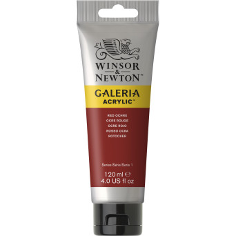 Farba akrylowa Galeria - Winsor & Newton - Red Ochre, 120 ml