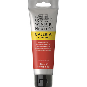 Farba akrylowa Galeria - Winsor & Newton - Vermilion Hue, 120 ml