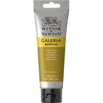 Farba akrylowa Galeria - Winsor & Newton - Yellow Ochre, 120 ml