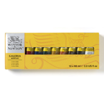Set of acrylic paints Galeria - Winsor & Newton - 10 colors x 60 ml