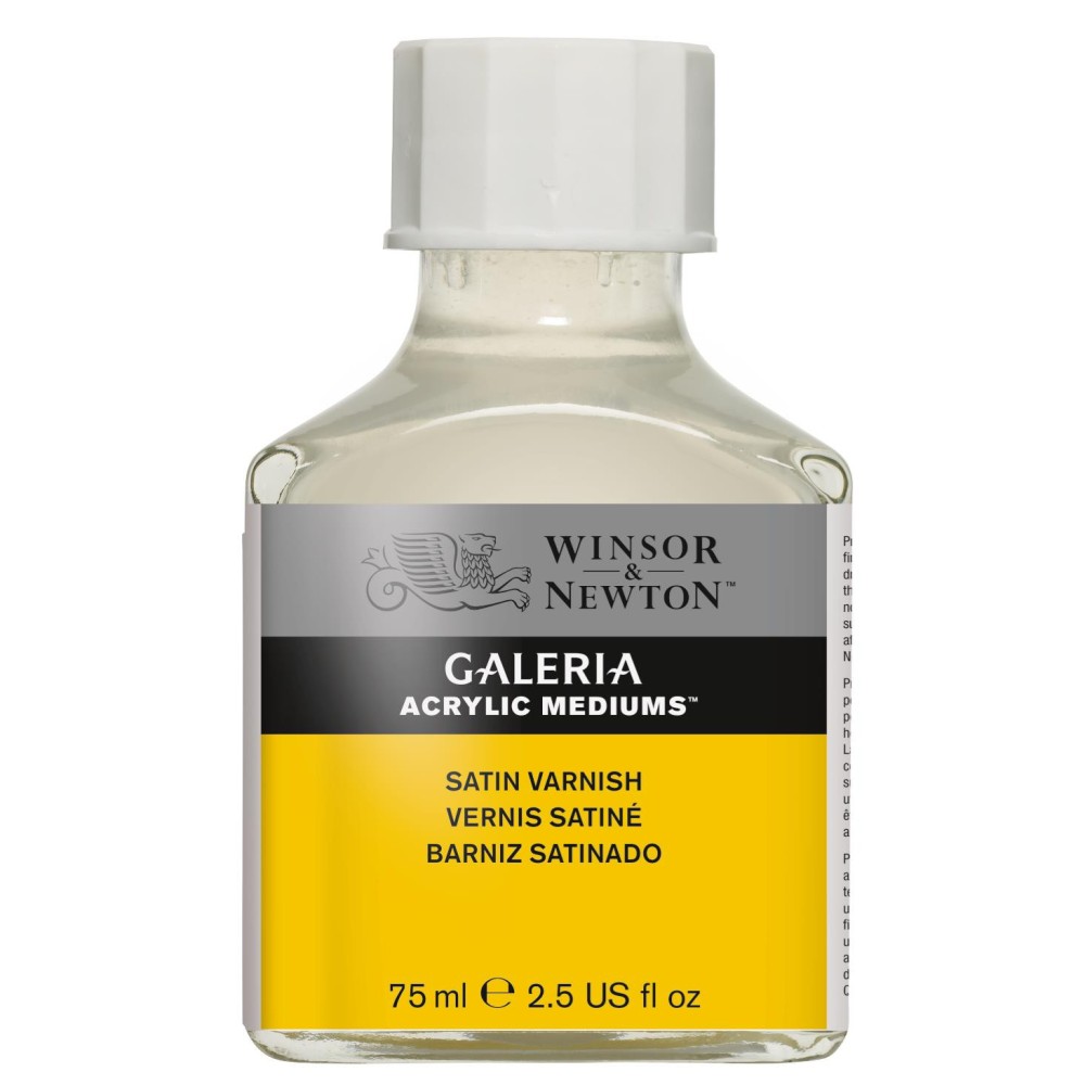 Werniks, lakier do akryli Galeria - Winsor & Newton - satynowy, 75 ml