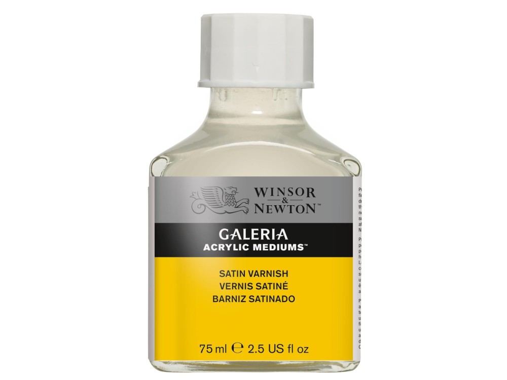 Werniks, lakier do akryli Galeria - Winsor & Newton - satynowy, 75 ml