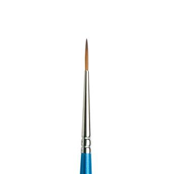 Pędzel okrągły, syntetyczny Cotman, seria 222 - Winsor & Newton - krótka rączka, nr 0