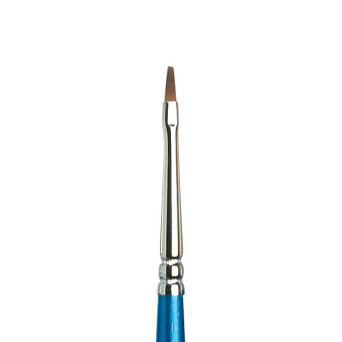 Flat, synthetic Cotman brush, series 555 - Winsor & Newton - long handle, no. 1