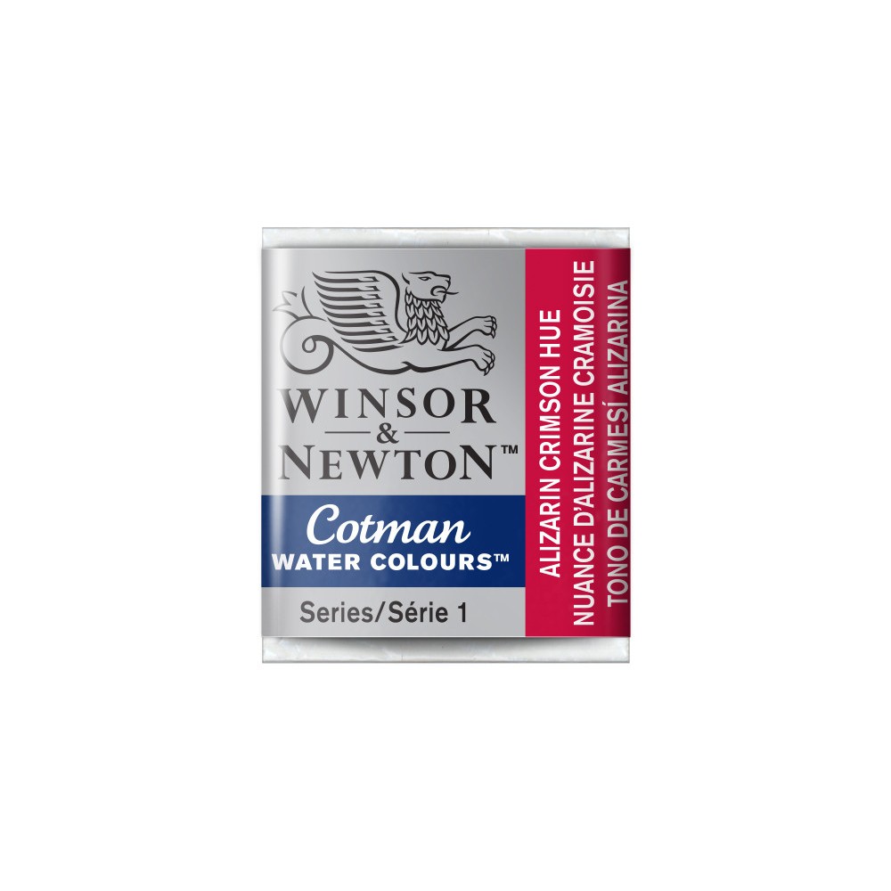 Cotman watercolor paint - Winsor & Newton - Alizarin Crimson Hue, half pan
