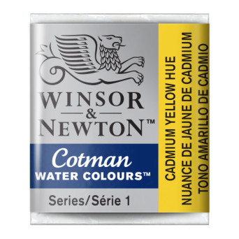 Cotman watercolor paint - Winsor & Newton - Cadmium Yellow Hue, half pan