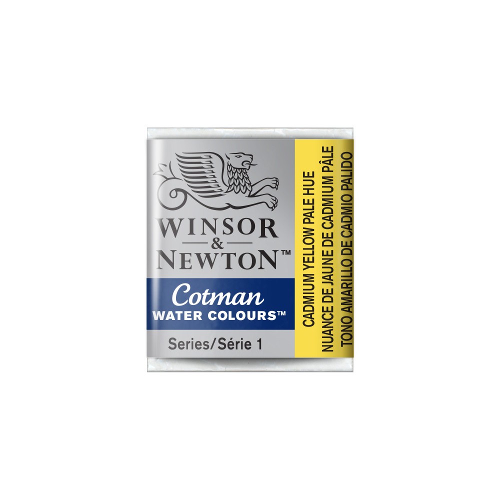 Farba akwarelowa Cotman - Winsor & Newton - Cadmium Yellow Pale Hue, półkostka