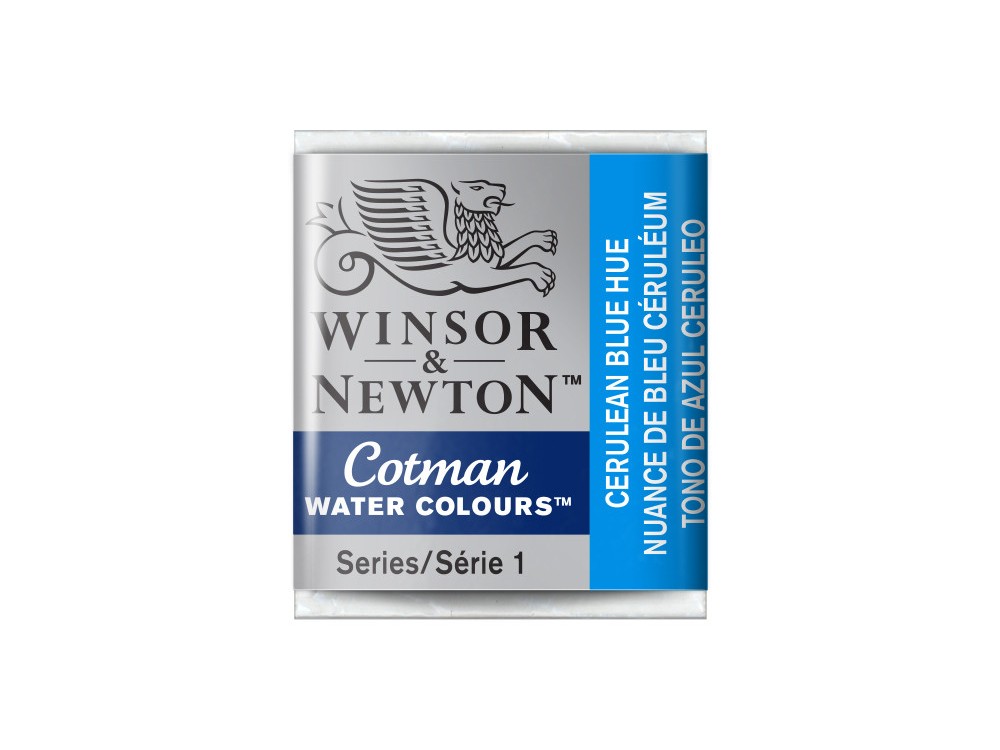 Farba akwarelowa Cotman - Winsor & Newton - Cerulean Blue Hue, półkostka
