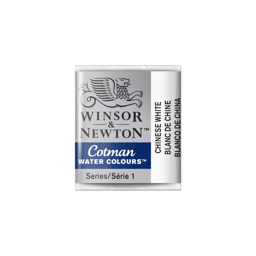 Cotman watercolor paint - Winsor & Newton - Chinese White, half pan