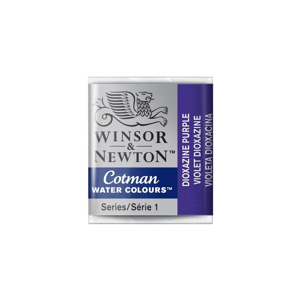 Cotman watercolor paint - Winsor & Newton - Dioxazine Violet, half pan