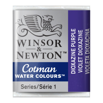 Farba akwarelowa Cotman - Winsor & Newton - Dioxazine Violet, półkostka