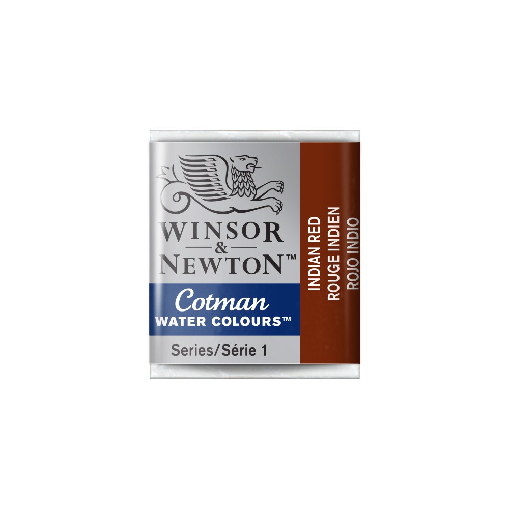 Cotman watercolor paint - Winsor & Newton - Indian Red, half pan